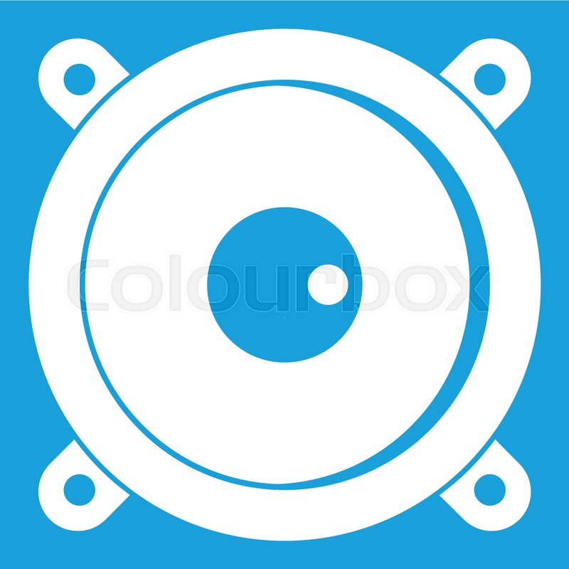 800x800 Audio Speaker Icon White Isolated On Stock Vector Colourbox