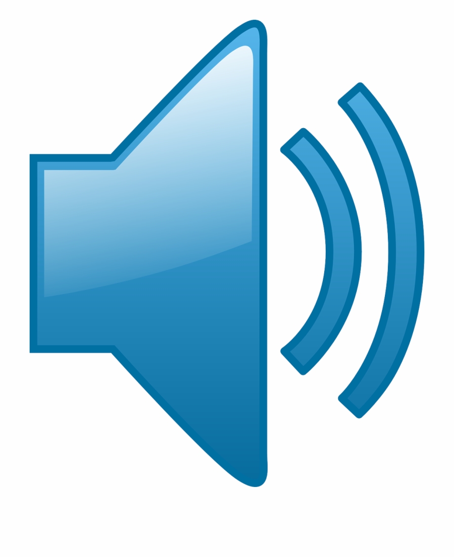 920x1130 Sound Speaker Volume Icon Blue Png Image