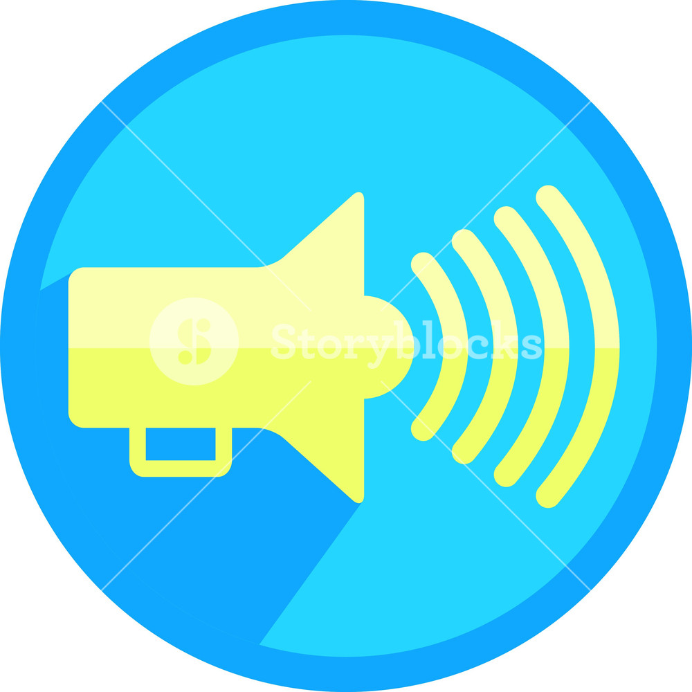 1000x1000 Speaker Sound Icon Royalty Free Stock Image