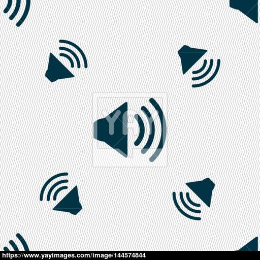 512x512 Speaker Volume Sign Icon Sound Symbol Seamless Pattern