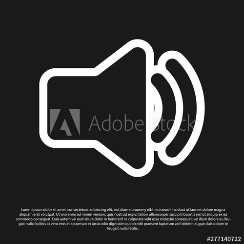 500x500 Black Speaker Volume Icon