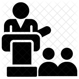 256x256 Public Speaking Icon Of Glyph Style