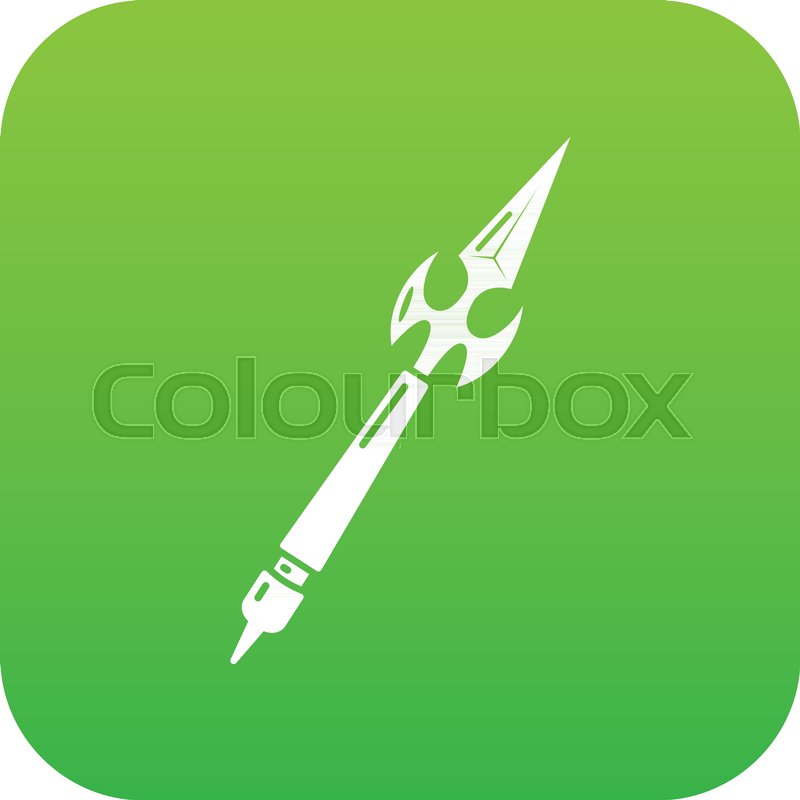 800x800 Spear Battle Icon Simple Illustration Stock Vector Colourbox