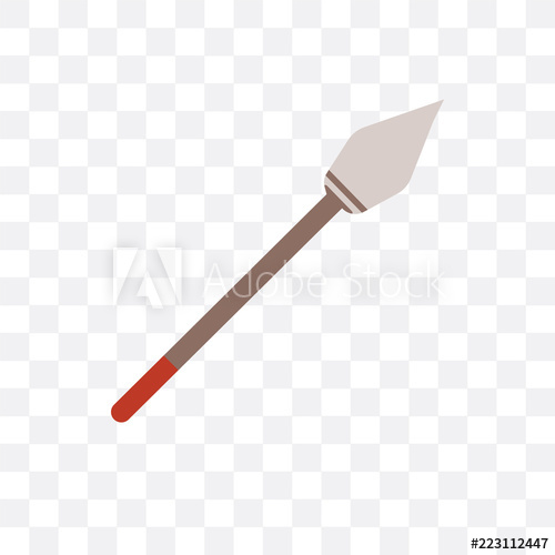 500x500 Spear Icon Isolated On Transparent Background Simple And Editable