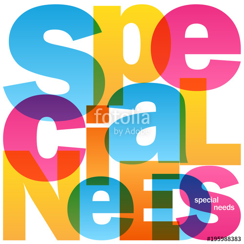 500x500 Special Needs Vector Letters Icon Stock Image And Royalty Free
