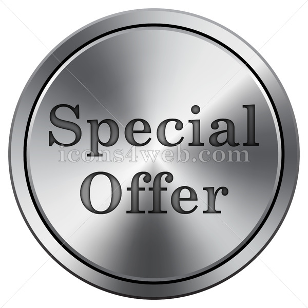 600x600 Special Offer Icon Round Icon Imitating Metal