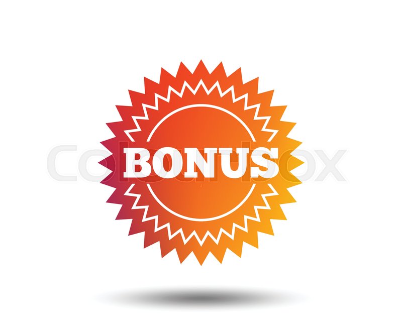 800x647 Bonus Sign Icon Special Offer Star Stock Vector Colourbox