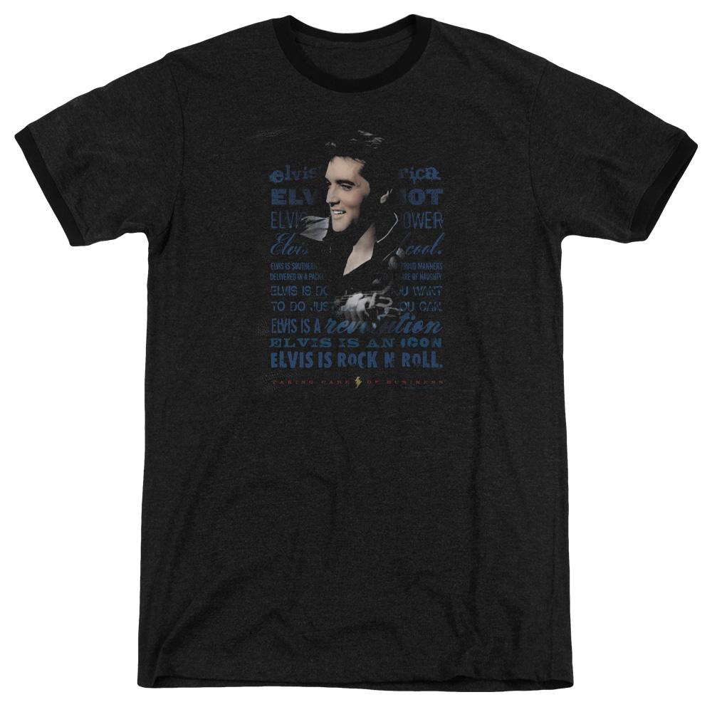 1000x1000 Elvis Presley Special Order Icon Men's Heather Ringer