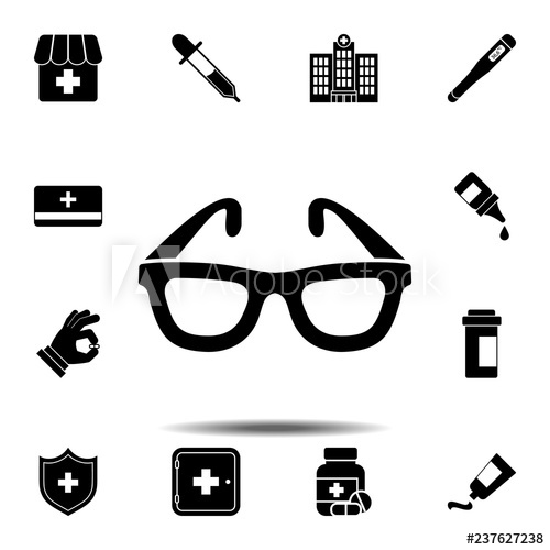 500x500 The Glasses, Spectacles, Eyeglasses, Glass, Spectacle, Specs Icon