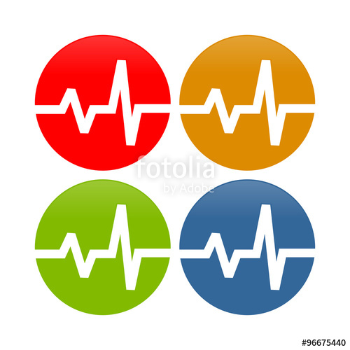 500x500 Ecg Emg Spectrum Icons Stock Image And Royalty Free Vector