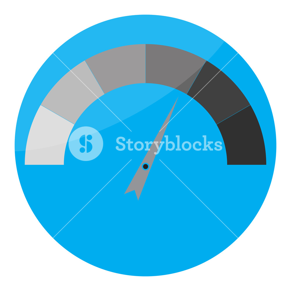 1000x1000 Indicator Spectrum Glossy Icon Tachometer With Arrow Needle