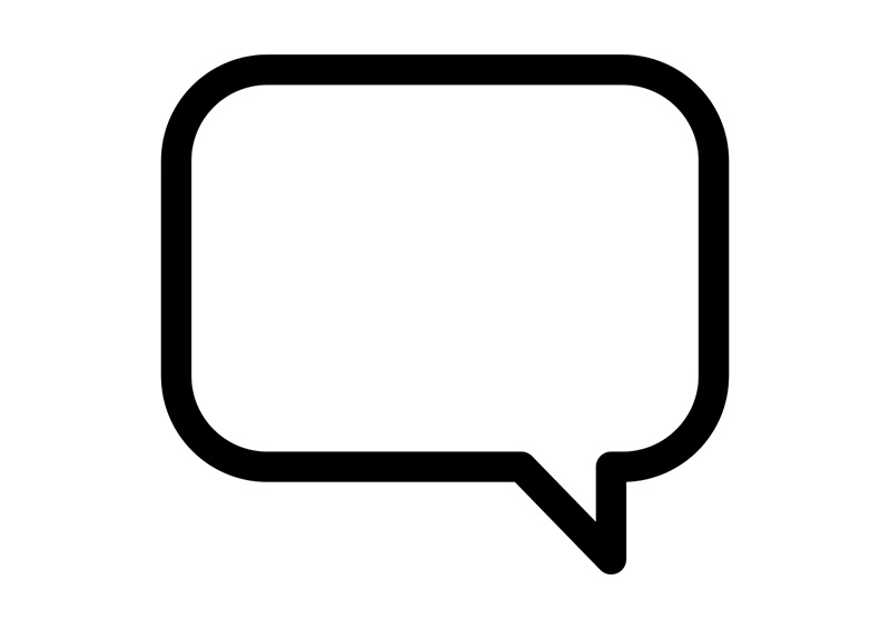 800x566 Simple Talk Bubble Vector Icon