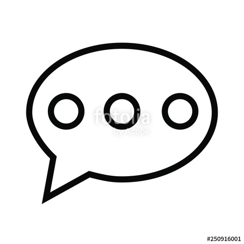 500x500 Chat Icon, Sms Icon, Comments Icon, Speech Bubbles Icon Vector