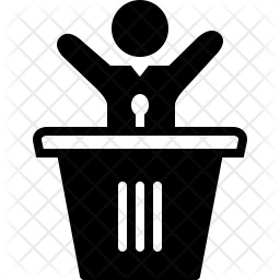 256x256 Speech Icon Of Glyph Style