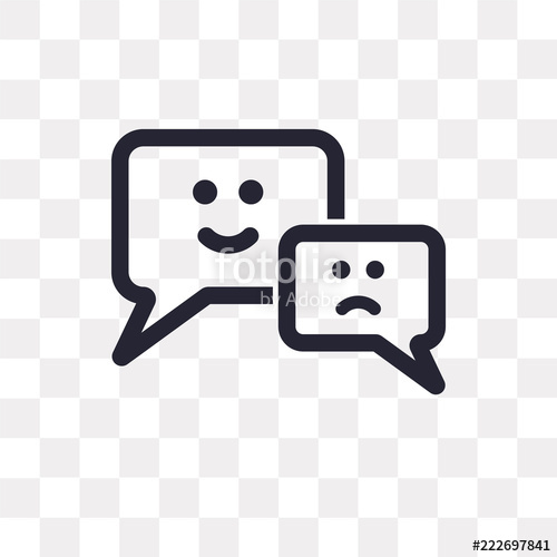 500x500 Speech Icon On Transparent Background Modern Icons Vector