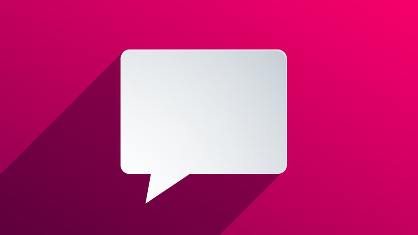 852x480 Business Bubble Speech Animation Technology Stock Footage