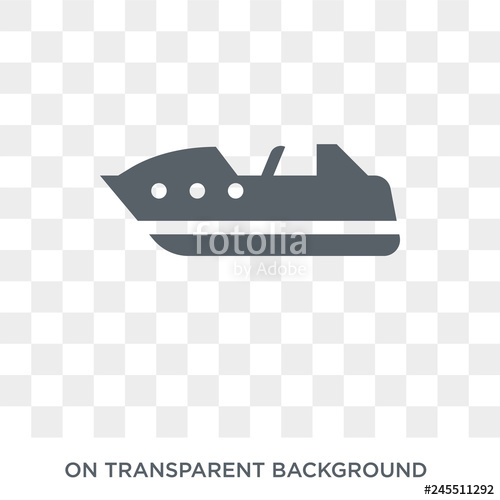 500x500 Roofless Speed Boat Icon Trendy Flat Vector Roofless Speed Boat
