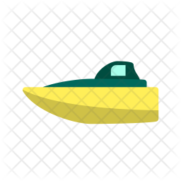256x256 Speedboat Icon Of Flat Style