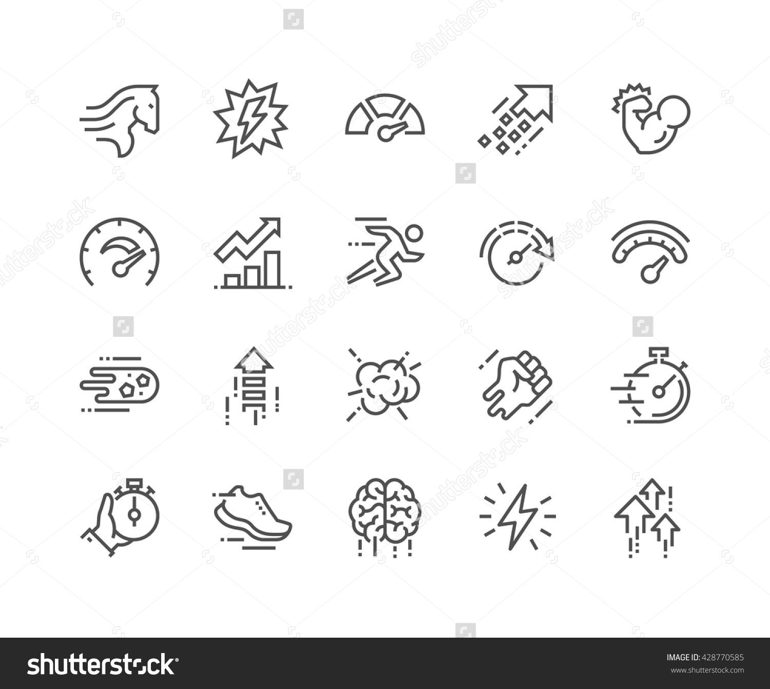 1500x1342 Simple Set Of Performance Related Vector Line Icons Contains Such