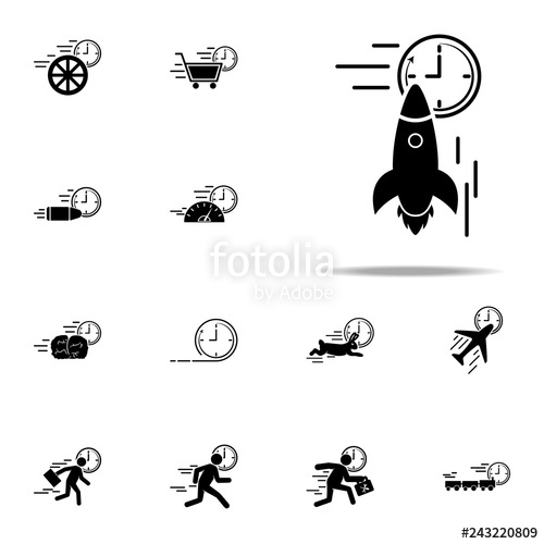 500x500 Rocket Speed Icon Speed Icons Universal Set For Web And Mobile