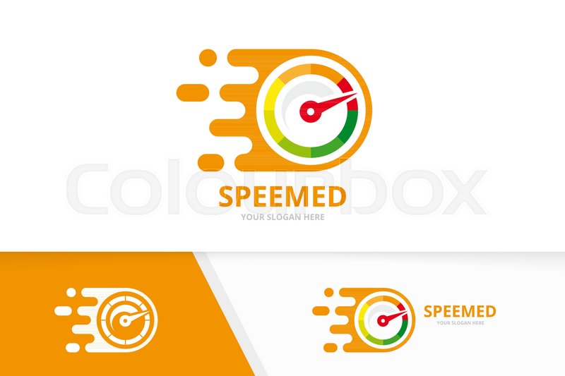 800x533 Vector Fast Speedometer Logo Stock Vector Colourbox