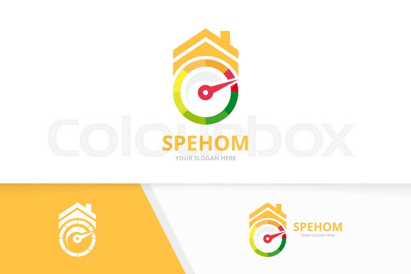 800x533 Vector Speedometer And Real Estate Stock Vector Colourbox