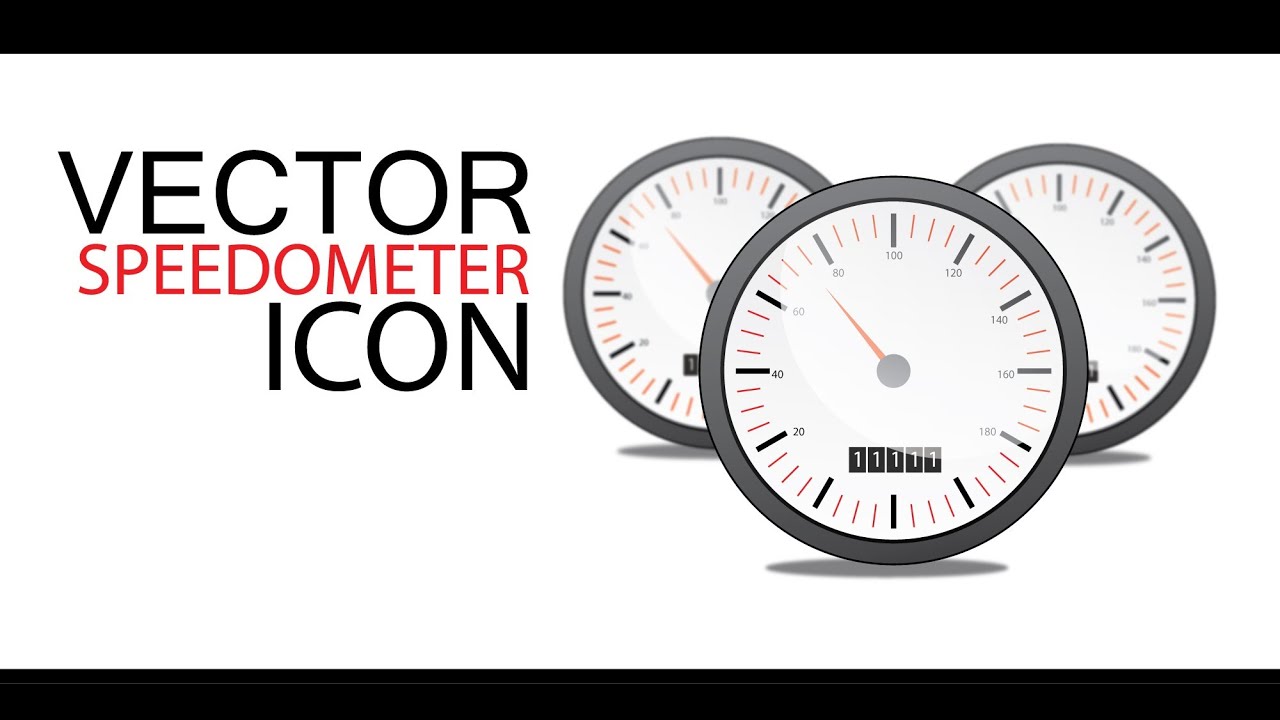 Vector Speedometer Icon 1280x720 Vector Speedometer Icon