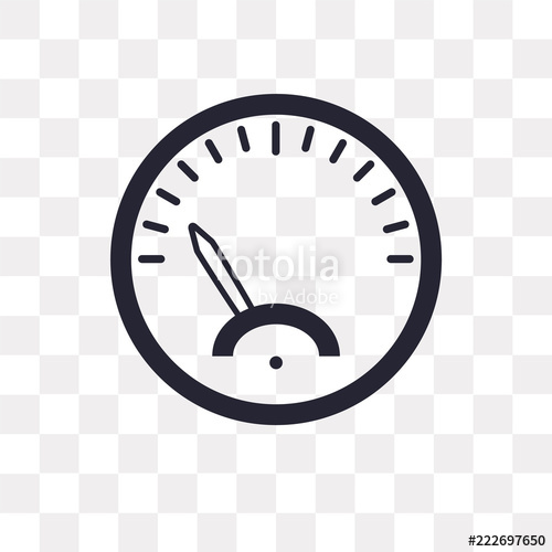 Speedometer Icon On Transparent Background Modern Icons Vector 500x500 Speedometer Icon On Transparent Background Modern Icons Vector