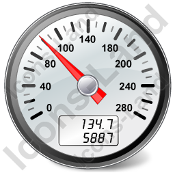 256x256 Speedometer Icon, Pngico Icons