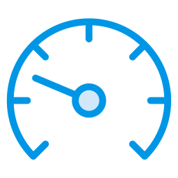256x256 Speedometer Icon Of Colored Outline Style