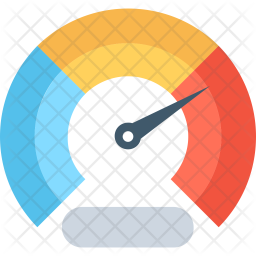 256x256 Speedometer Icon Of Flat Style