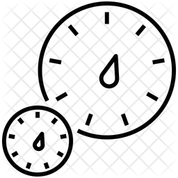 256x256 Speedometer Icon Of Line Style