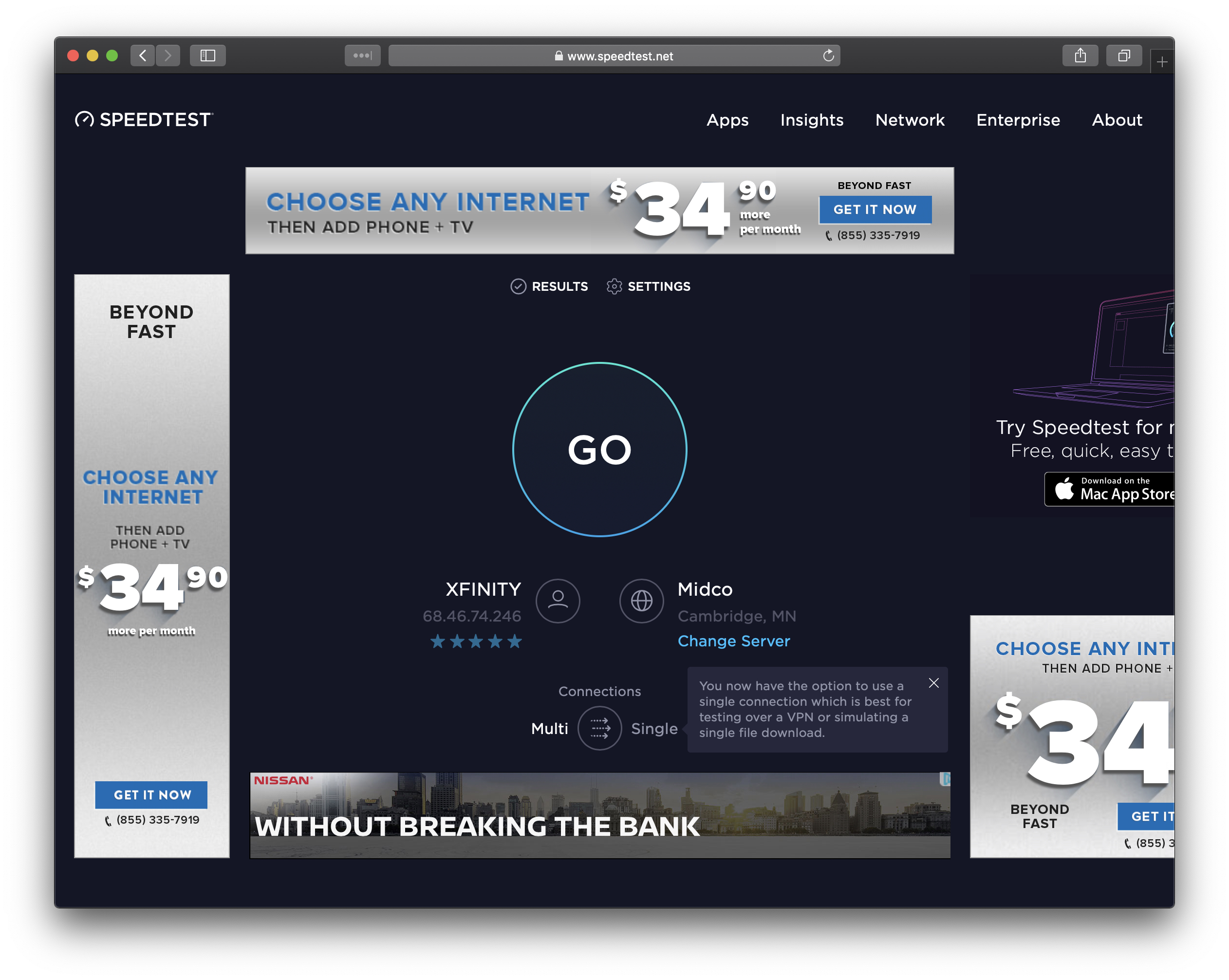 2524x2012 Speedtest Pi A Black Hole For Internet Advertisements