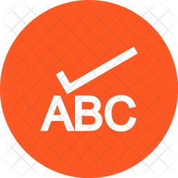 Spelling Check Icon Of Glyph Style 256x256 Spelling Check Icon Of Glyph Style