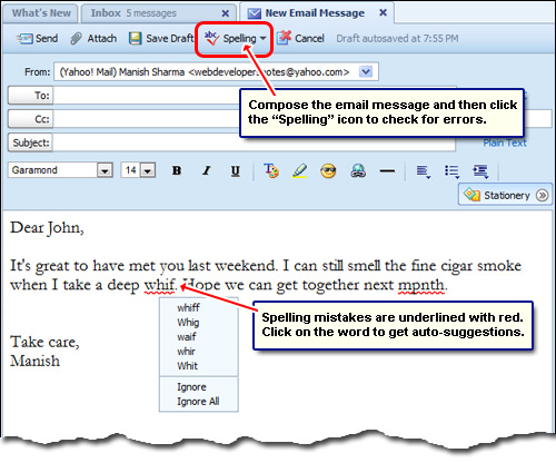 Yahoo Mail Spell Check 500x416 Yahoo Mail Spell Check