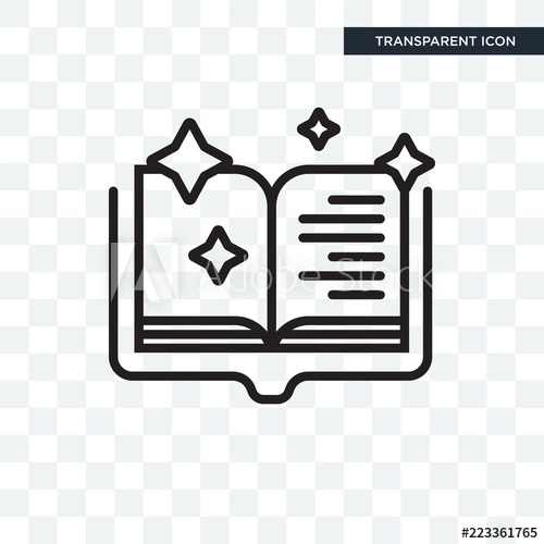 Spellbook Vector Icon Isolated On Transparent Background 500x500 Spellbook Vector Icon Isolated On Transparent Background