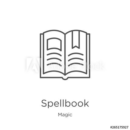 Spellbook Icon Vector From Magic Collection Thin Line Spellbook 500x500 Spellbook Icon Vector From Magic Collection Thin Line Spellbook