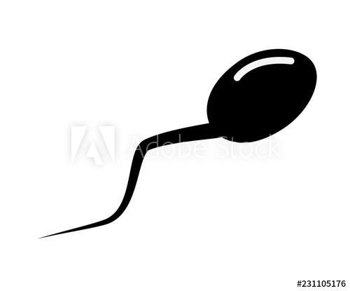 500x415 Sperm Icon On White Background Flat Style Sperm Icon For Your