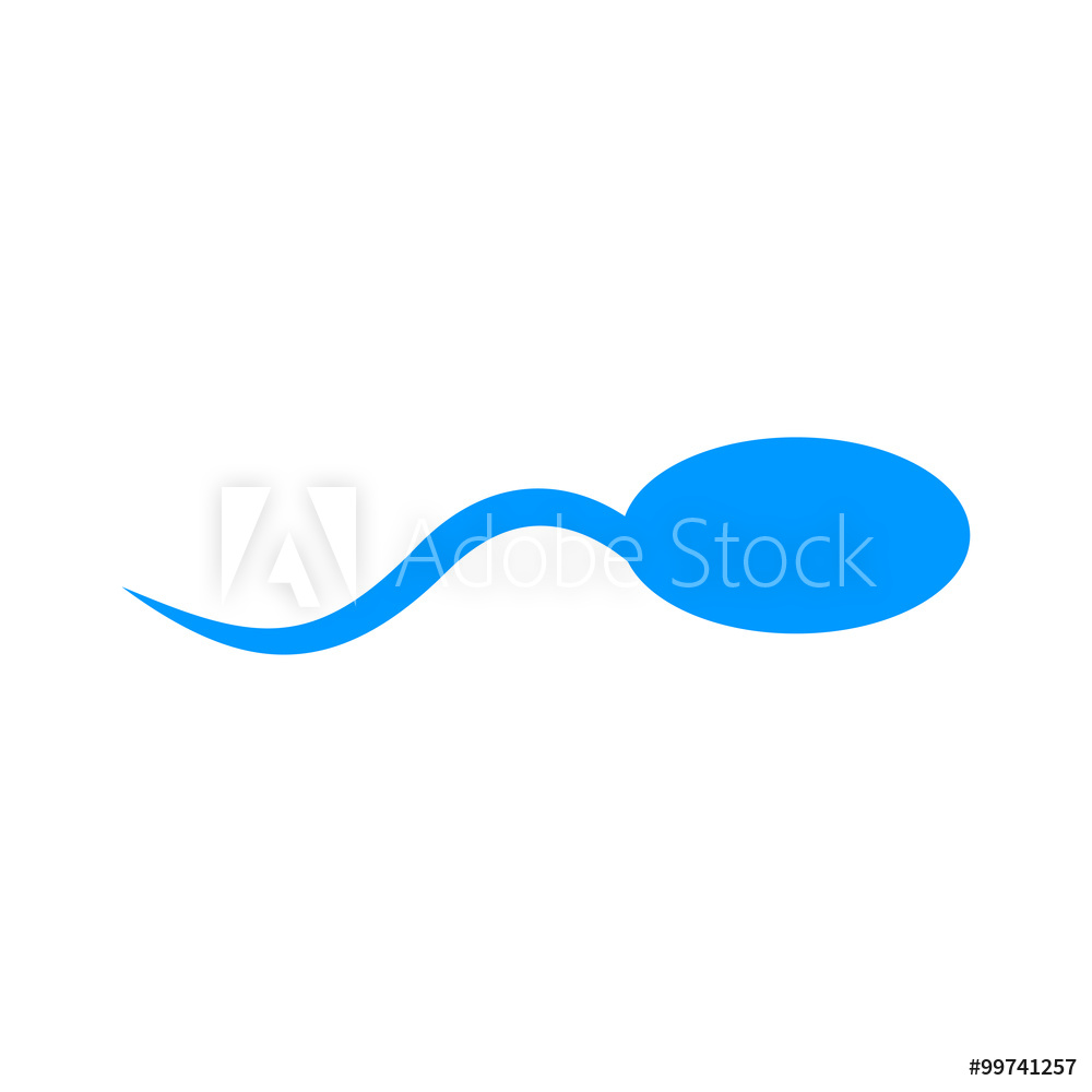 1000x1000 Photo Art Print Sperm Icon Flat Design Style Europosters