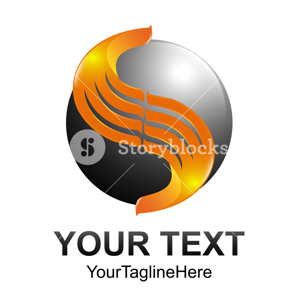 1000x1000 Creative Abstract Technology Sphere Letter S Vector Logo Design