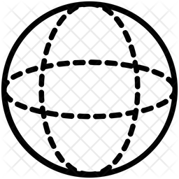 256x256 Sphere Icon Of Line Style