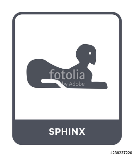 430x500 Sphinx Icon Vector Stock Image And Royalty Free Vector