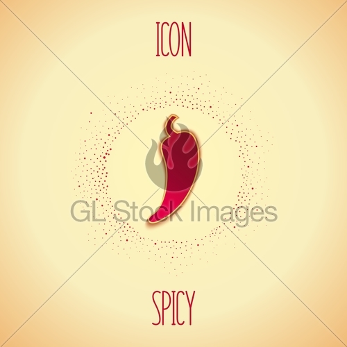 500x500 Spicy Icon Gl Stock Images