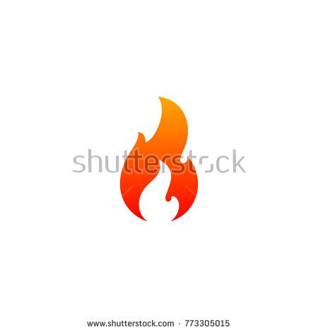 450x470 Fire Flame Icon Vector Template Hot Red Orange Fire Flame