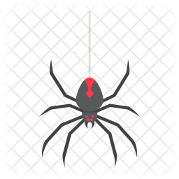 256x256 Spider Icon Of Flat Style