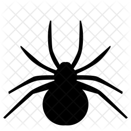 256x256 Spider Icon Of Glyph Style