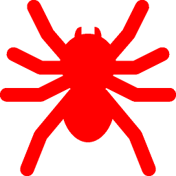 256x256 Free Red Spider Icon