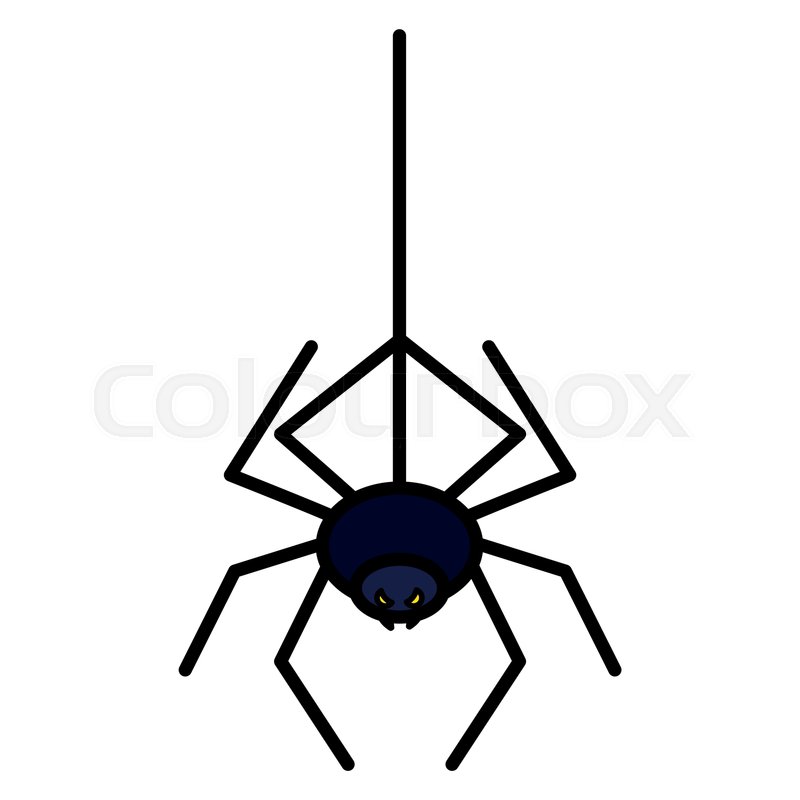 800x800 Happy Halloween Spider Icon Vector Stock Vector Colourbox