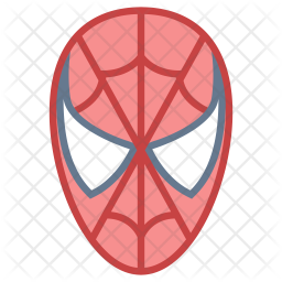 256x256 Spiderman Icon Of Colored Outline Style