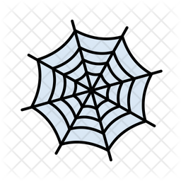 256x256 Spider Web Icon Of Colored Outline Style